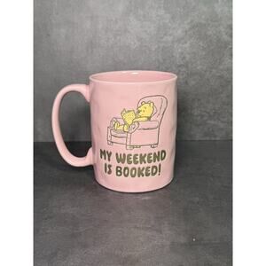 Winnie the Pooh Pink Mug “My Weekend Is Booked”
